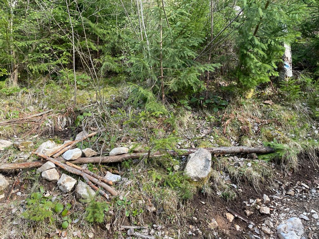  Directie urcare pe langa vale spre Huda de lapte